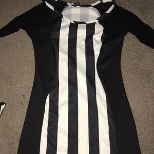 Striped mini dress